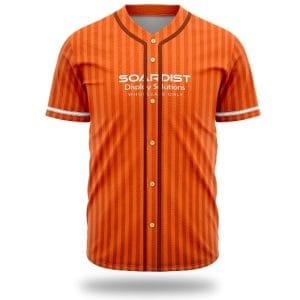 120GSM Milk Silk Custom Button Down Baseball Jersey