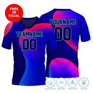150GSM Mesh Jersey Short Sleeve V Neck (Full Dye Sublimation)