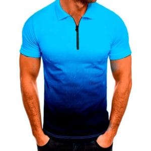 120GSM Milk Silk 1/4 Zip Polo Shirt