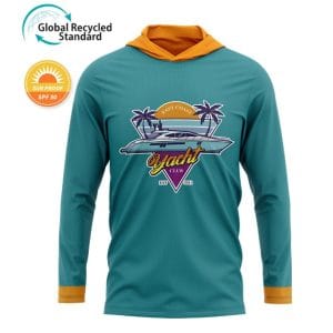 GRS/SPF 50+ 120GSM Milk Silk Jersey Long Sleeve Hoodie T-shirt