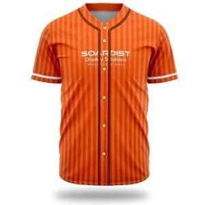 120GSM Milk Silk Custom Button Down Baseball Jersey