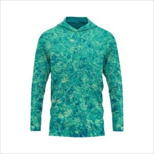 GRS/SPF 50+ 150 GSM Fishing Long Sleeve Hoodie T-Shirt -Stock Patterns