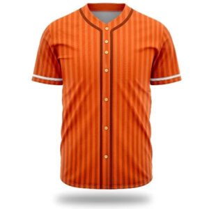 120GSM Milk Silk Custom Button Down Baseball Jersey