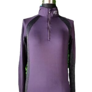 Women Long Sleeve Show Competition Equestrian Polo Shirts Horse Riding Shirt Base Layer