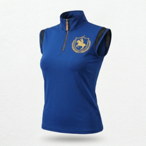 Equestrian Performance Short Sleeve Shirt Equestrian Top for Riding Training and Competition